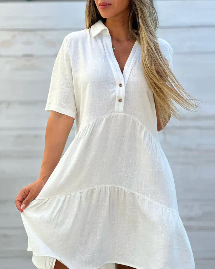 Levoire | Robe d'été à boutons Blanc