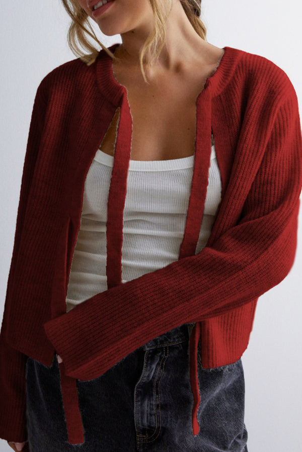 Levoire | Rento Cardigan À Boutons Avec Manches Longues Rot