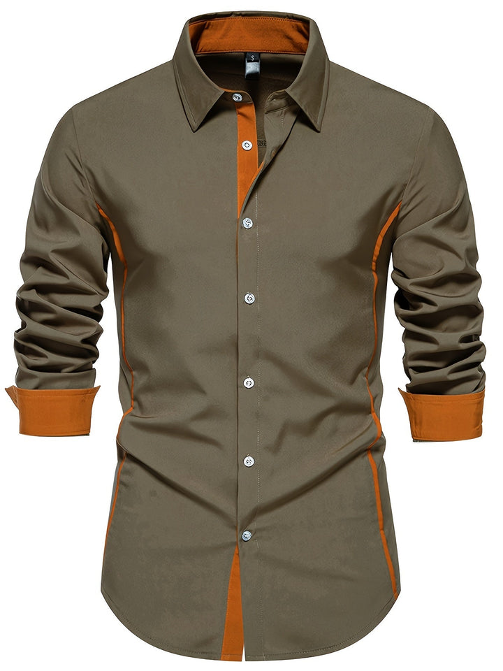 Levoire | Chemise Élégante Pour Hommes Avec Des Obstacles De Couleur