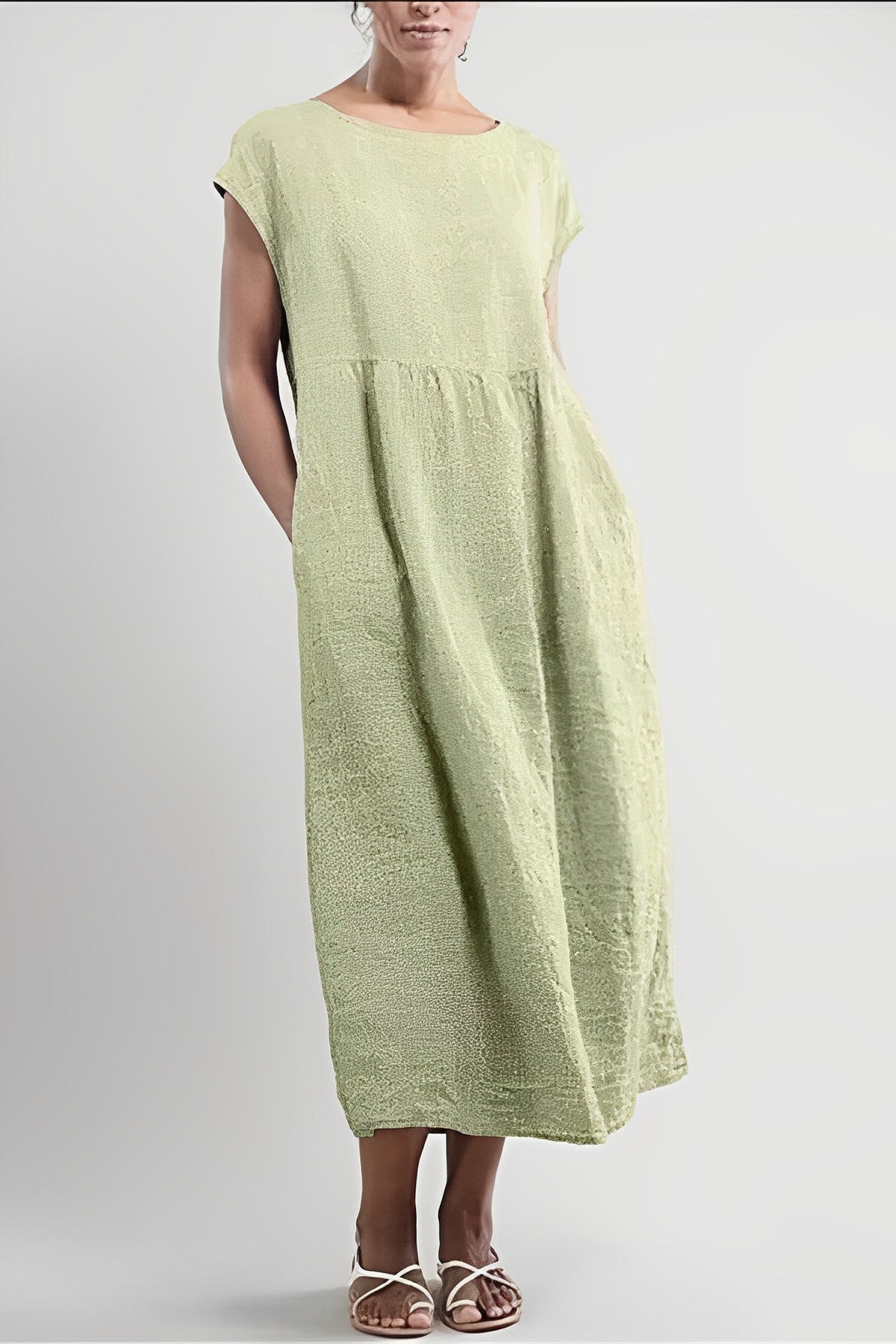 Levoire | Robe Élégante Style Vintage Vert