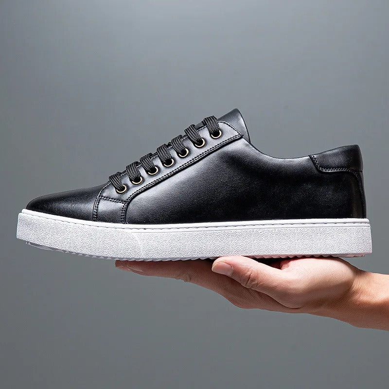 Levoire | Baskets En Cuir Pour Homme Noir