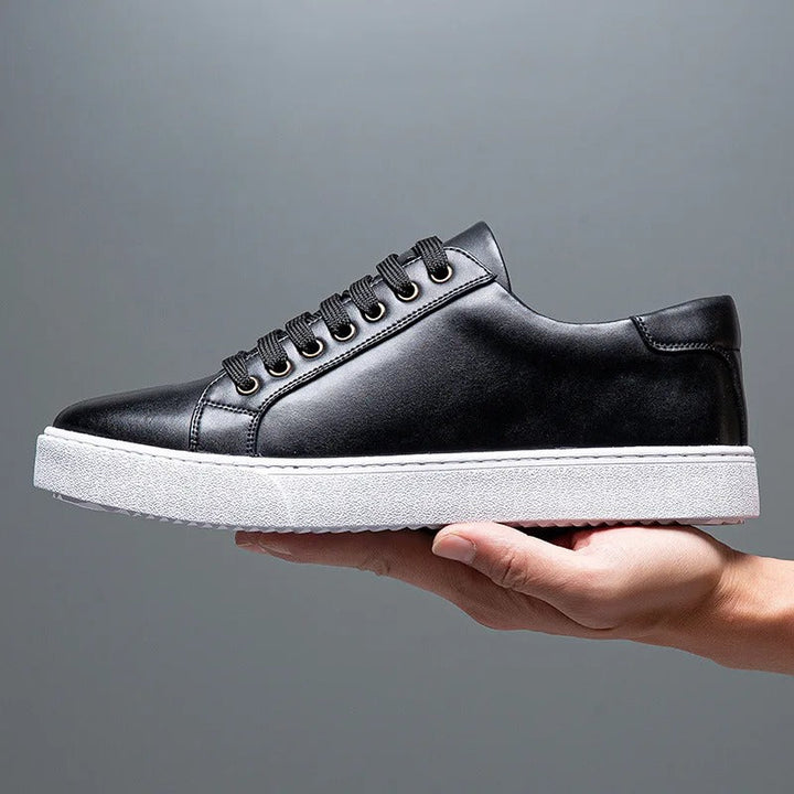 Levoire | Baskets En Cuir Pour Homme Noir