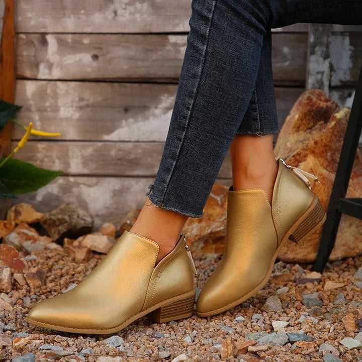 Levoire | Bottines à talon épais et fermeture éclair