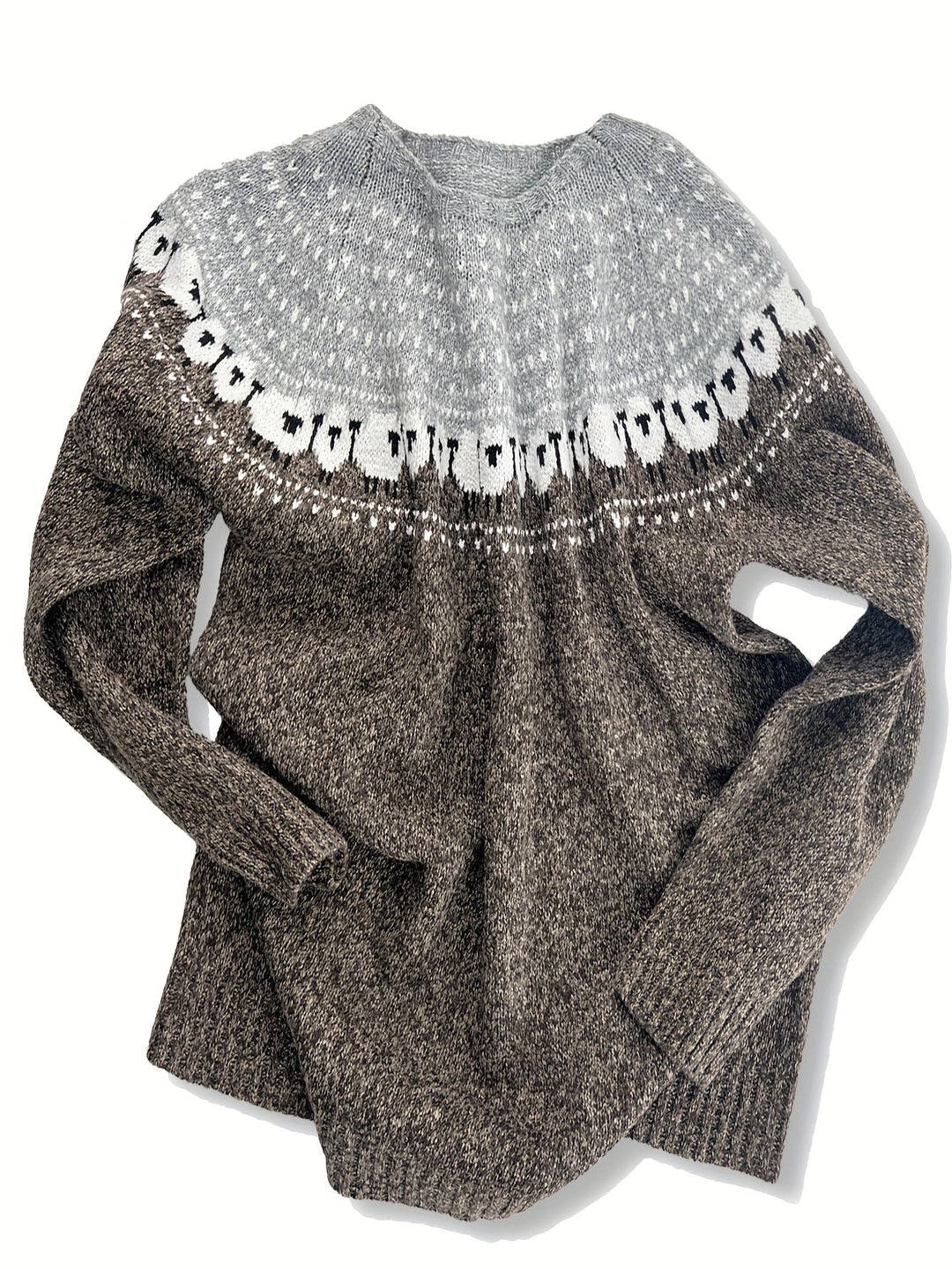 Levoire | Pull D'Hiver Élégant Avec Motif Jacquard Moutons