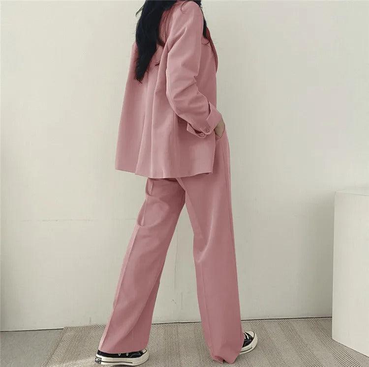 Levoire | Sur Mesure Blazer Et Pantalons Droits Set Pour Femmes