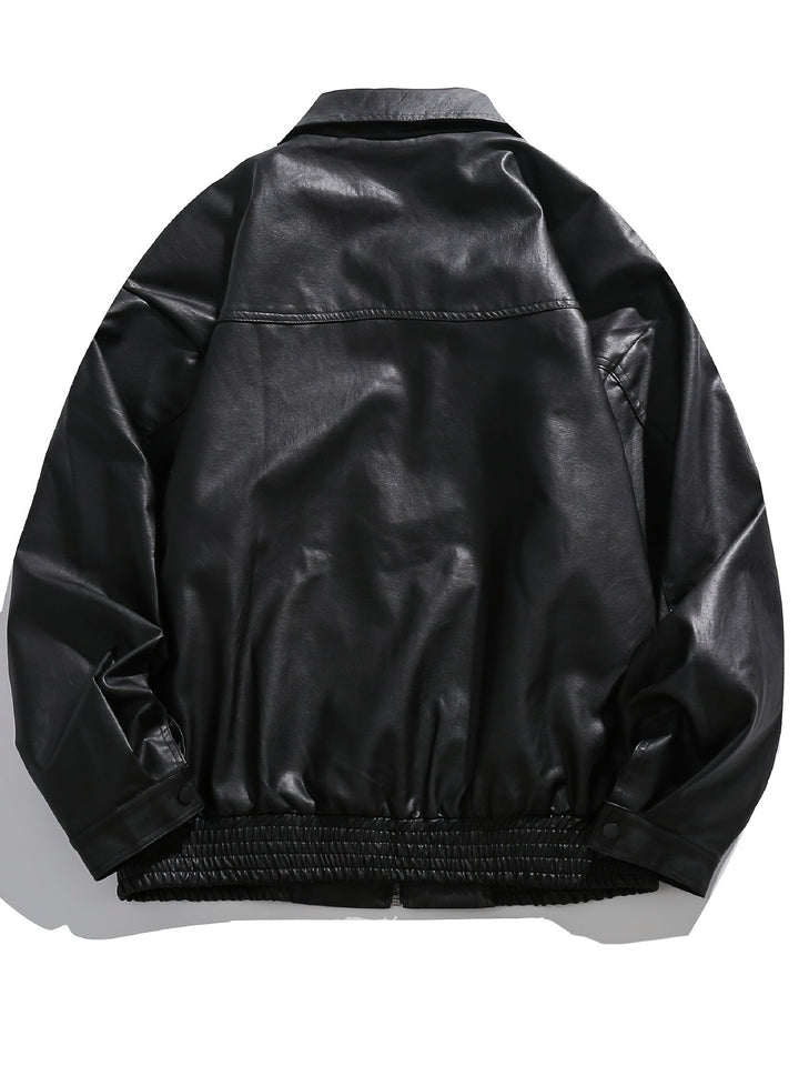 Levoire | Veste Pour Hommes En Cuir Pu Élégant