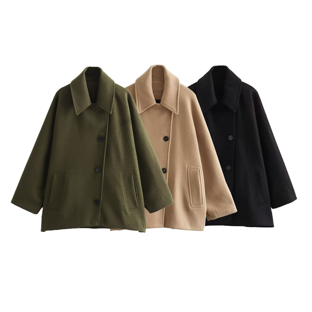 Levoire | Chic Français Veste, Col Polo, Mélange Veste À Manches Courtes