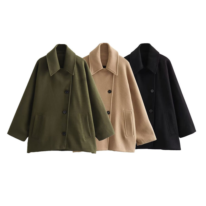Levoire | Chic Français Veste, Col Polo, Mélange Veste À Manches Courtes