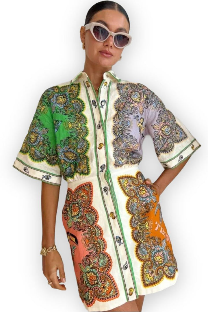 Levoire | Robe Unique Avec Col Retourné
