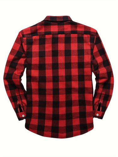 Levoire | Chemise décontractée pour hommes à imprimé Lumberjack