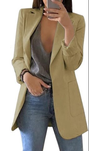 Levoire | Blazer Avec Poches Pour Femmes Khaki