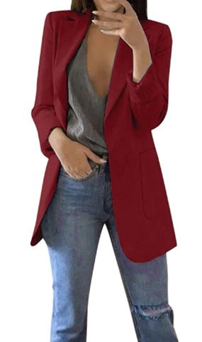 Levoire | Blazer Avec Poches Pour Femmes Vin rouge