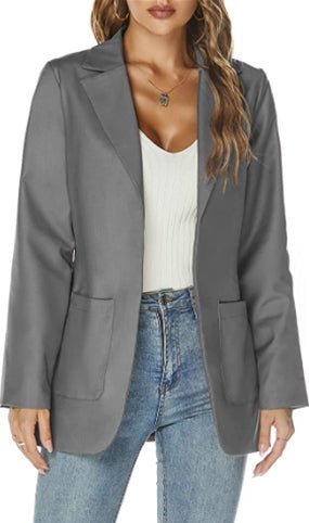 Levoire | Blazer Avec Poches Pour Femmes Gris
