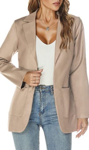 Levoire | Blazer Avec Poches Pour Femmes Beige