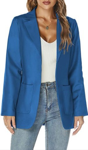 Levoire | Blazer Avec Poches Pour Femmes Bleu