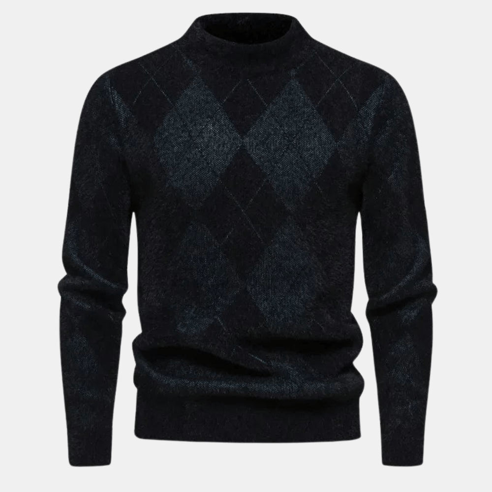 Levoire | Pull homme Tricoté Pull confortable Noir