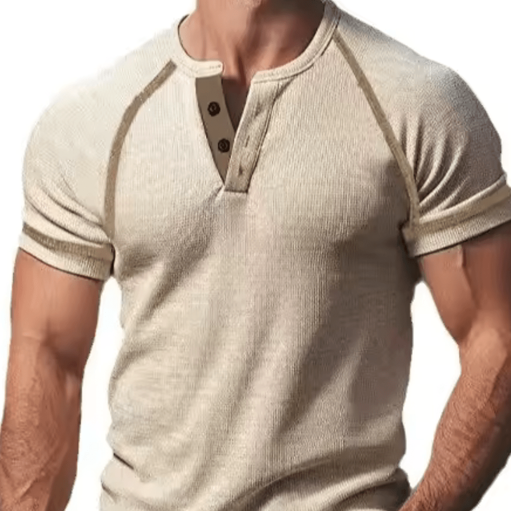Levoire | T-shirt pour hommes léger à manches courtes confortable pour toutes les occasions Khaki