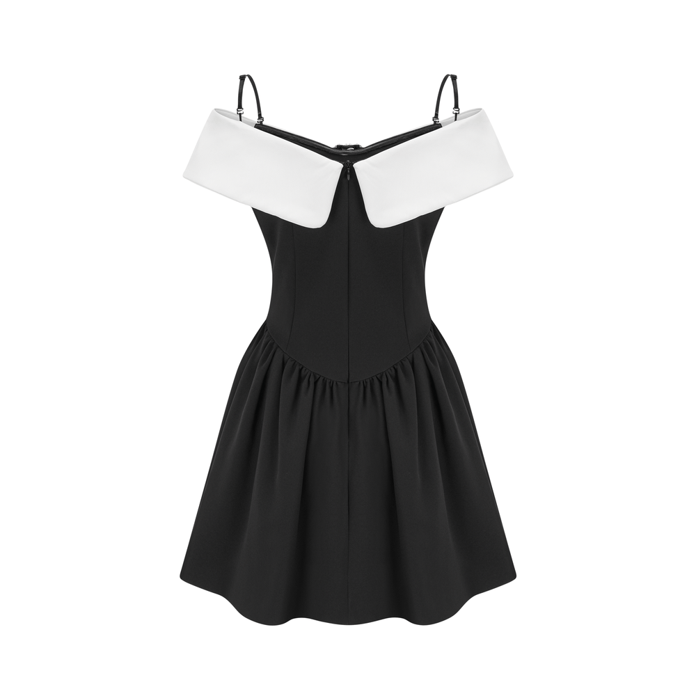 Levoire | Robe Mini Noire Off The Shoulder