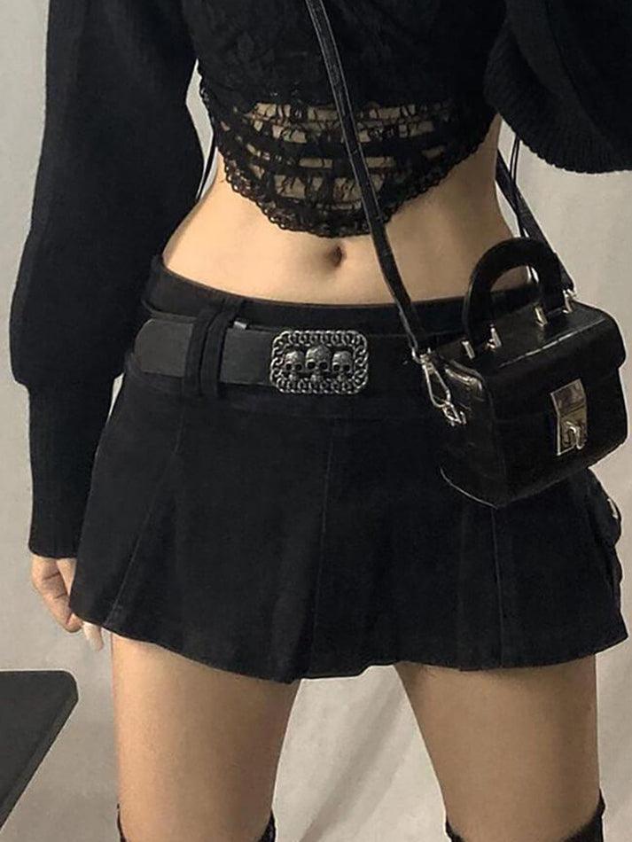 Levoire | Jupe Mini En Denim Noir