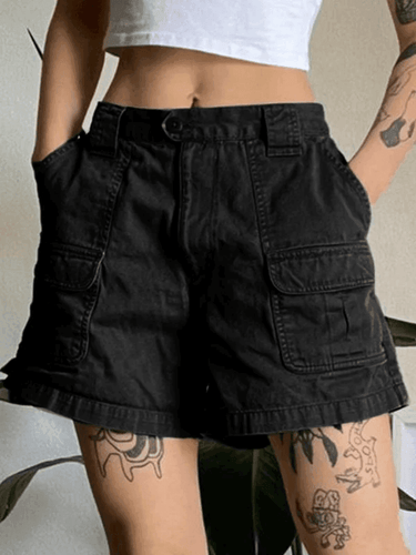 Levoire | Short Cargo En Denim À Jambe Droite