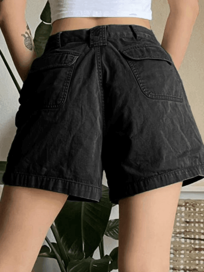 Levoire | Short Cargo En Denim À Jambe Droite
