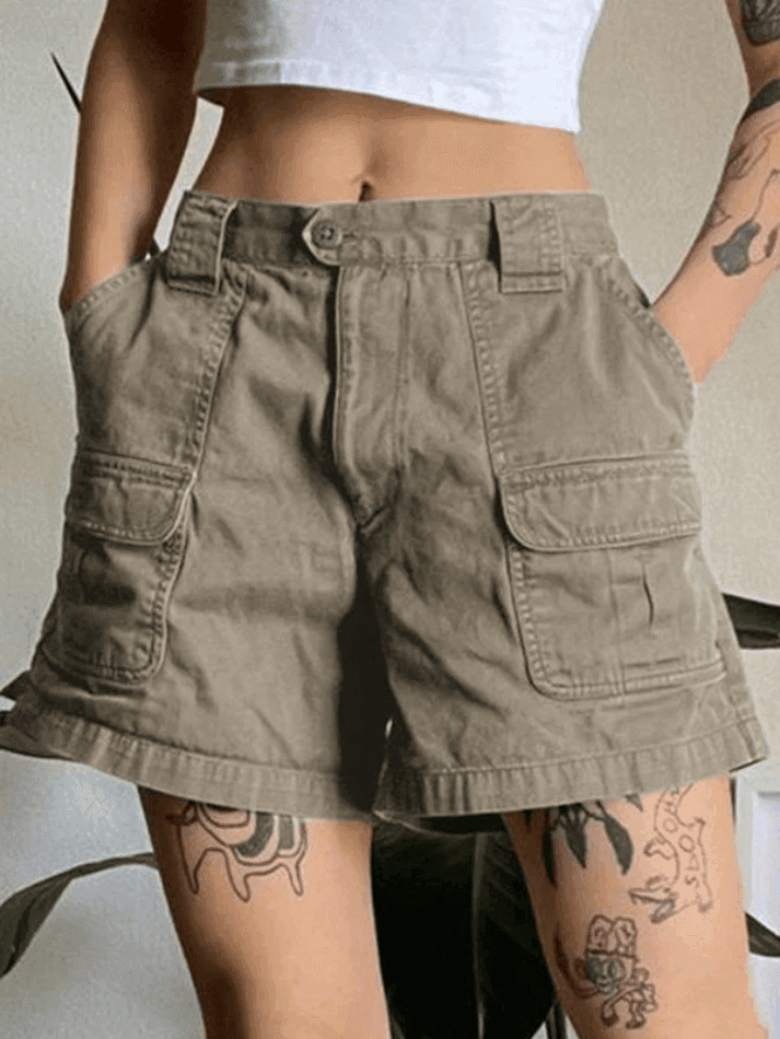 Levoire | Short Cargo En Denim À Jambe Droite
