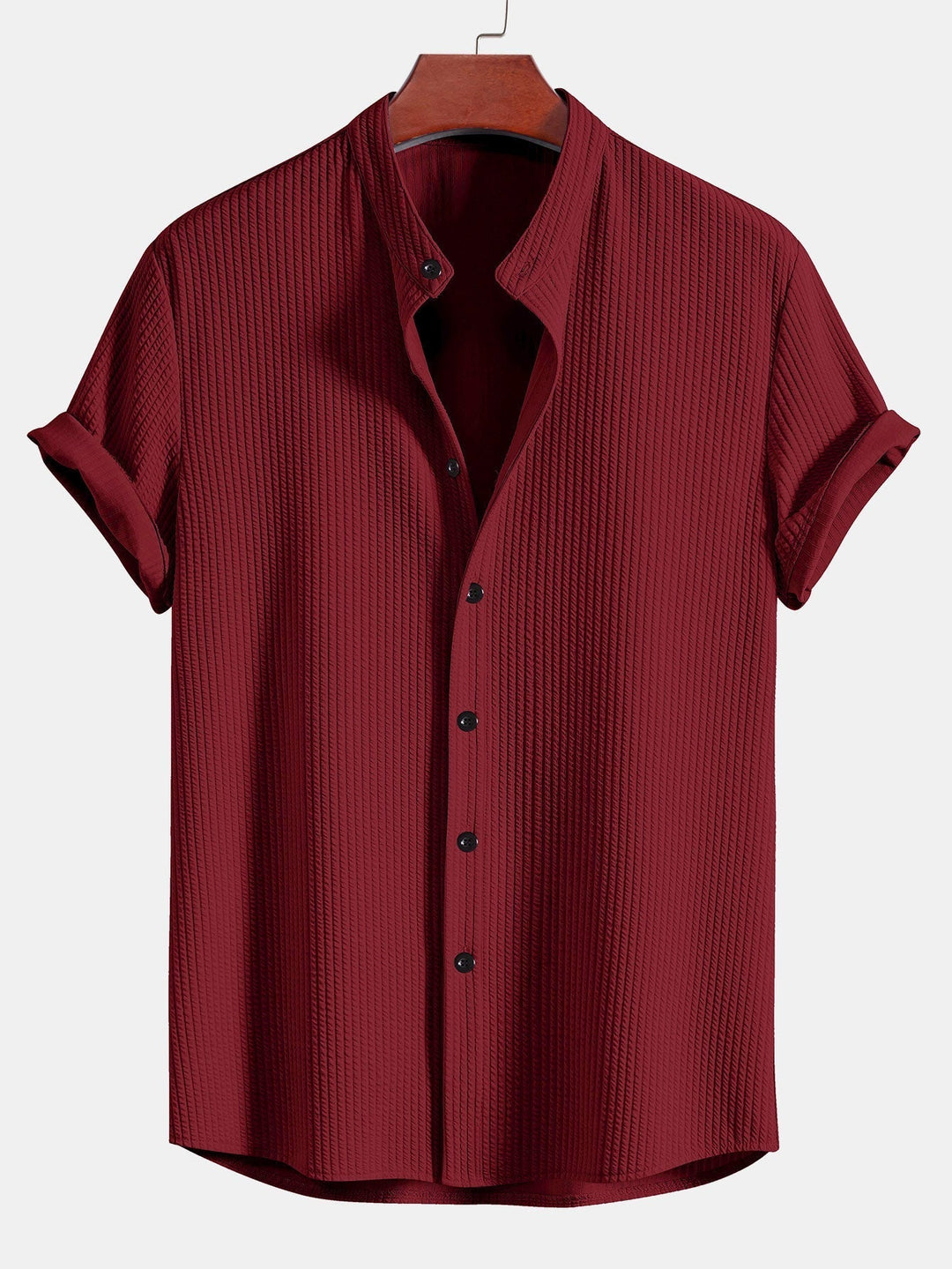 Levoire | Blouse À Col Montant Côtelé Châtaignier