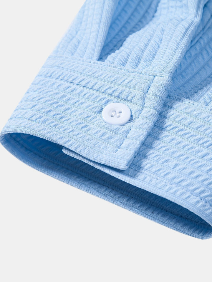 Levoire | Chemise En Stretch Rippé À Manches Longues