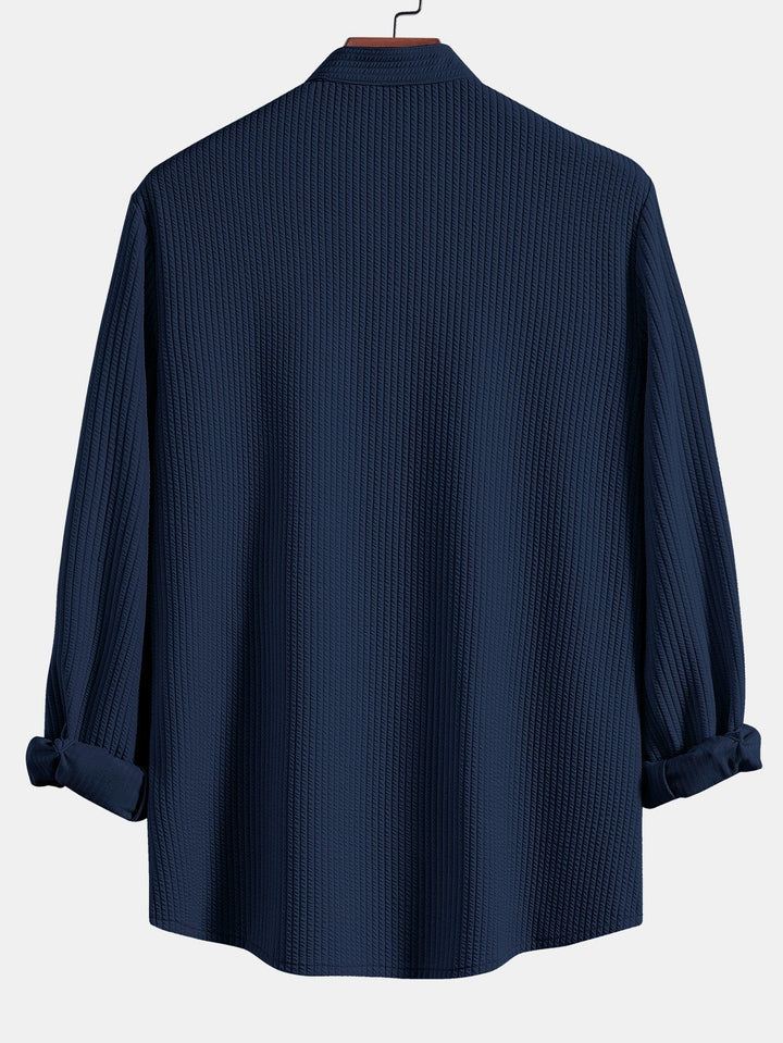Levoire | Chemise En Stretch Rippé À Manches Longues