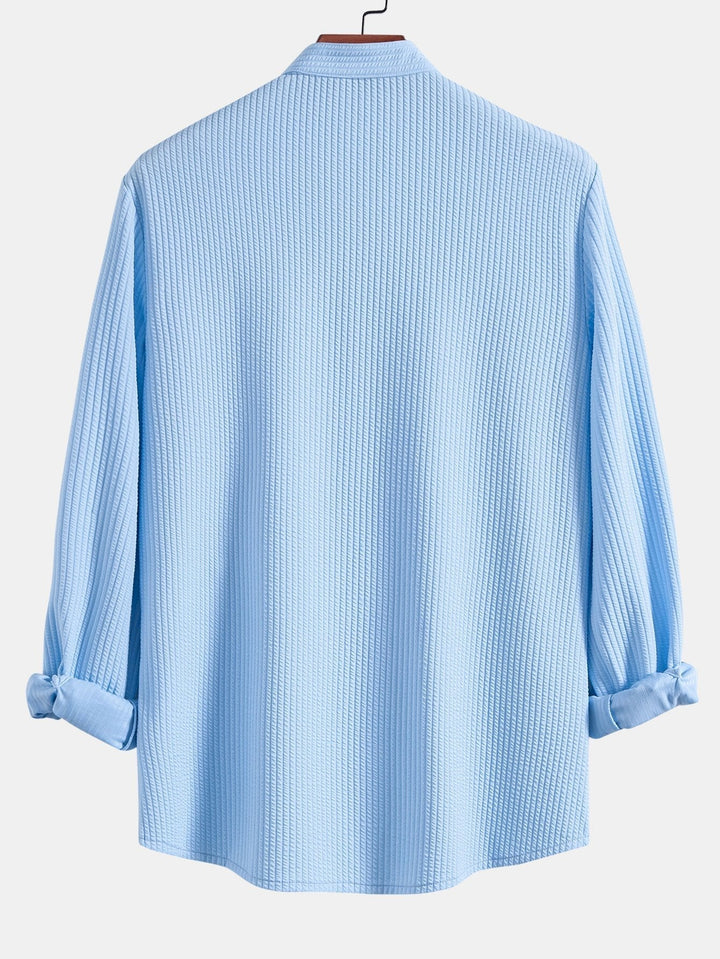Levoire | Chemise En Stretch Rippé À Manches Longues