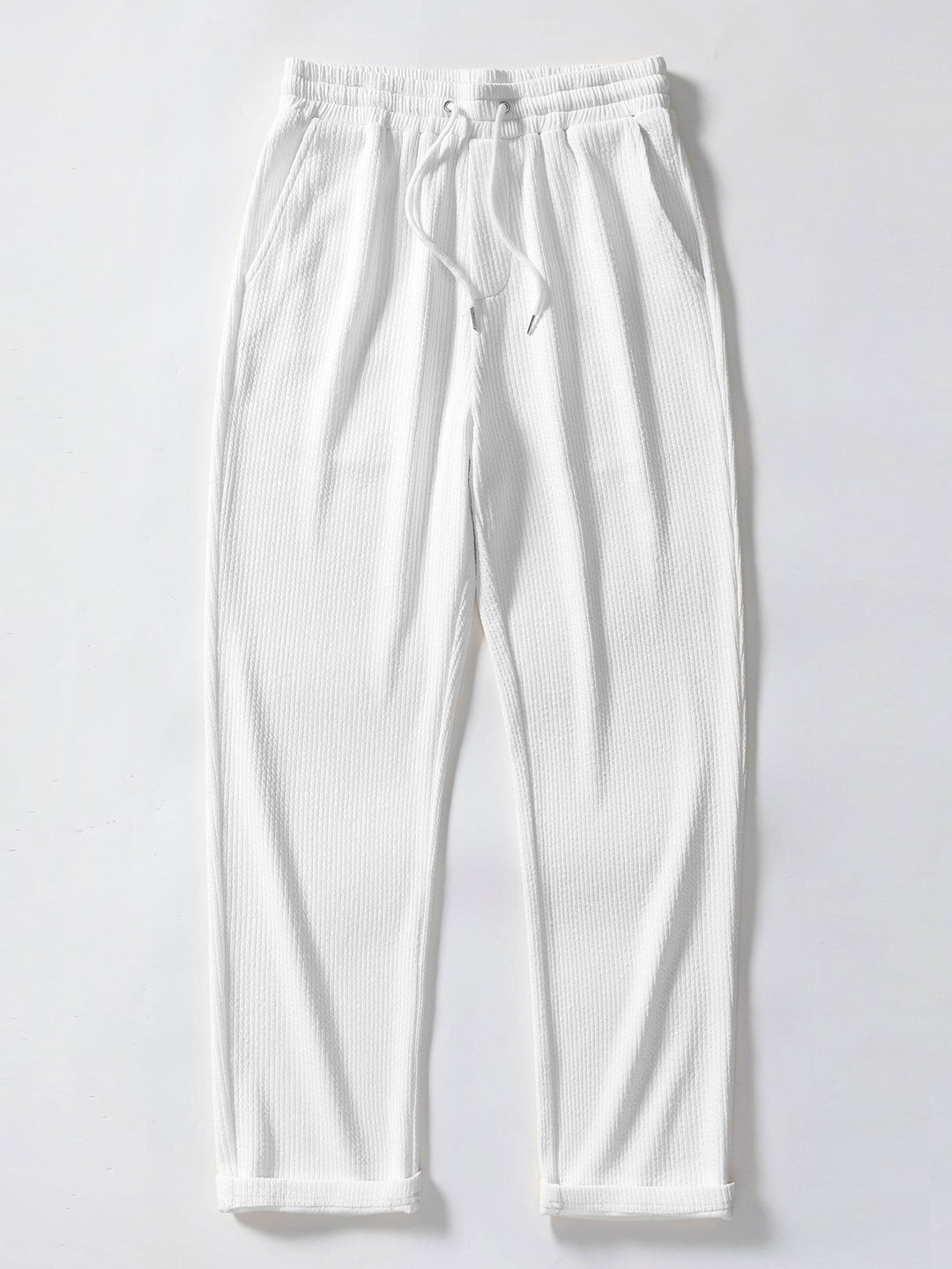 Levoire | Pantalon Droit Côtelé Blanc