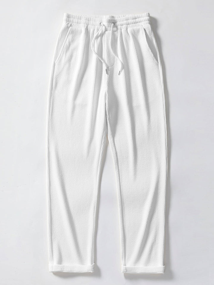 Levoire | Pantalon Droit Côtelé Blanc