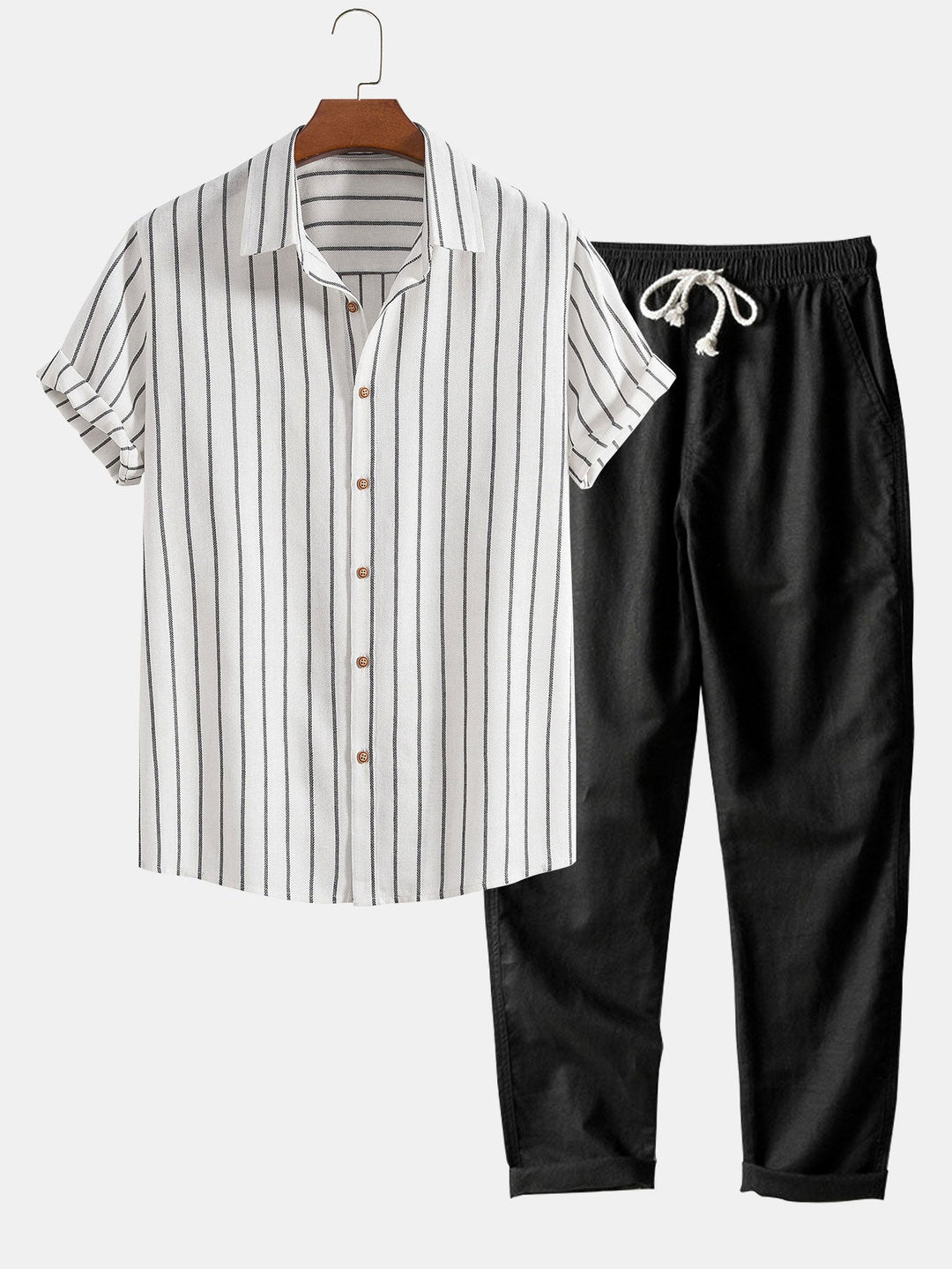 Levoire | Ensemble Éléganterayé Blanc et Noir