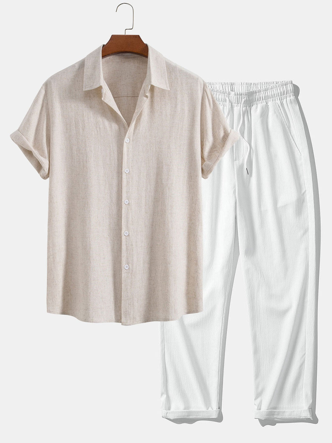 Levoire | Ensemble Classique En Lin Rayonne Beige