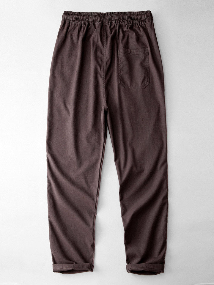 Levoire | Mélange De Lin Pantalon Droit