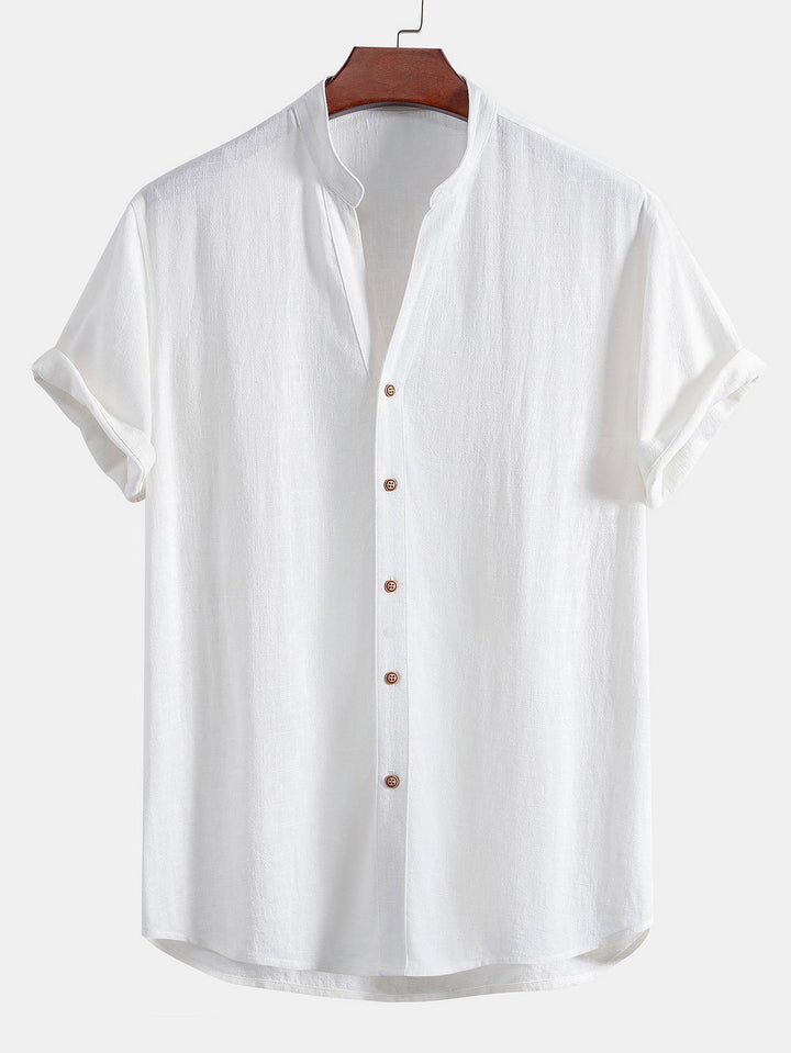 Levoire | Chemise D'Été En Lin Rayonne Blanc