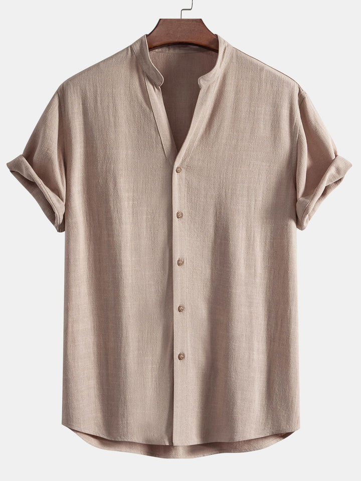 Levoire | Chemise D'Été En Lin Rayonne Marron clair