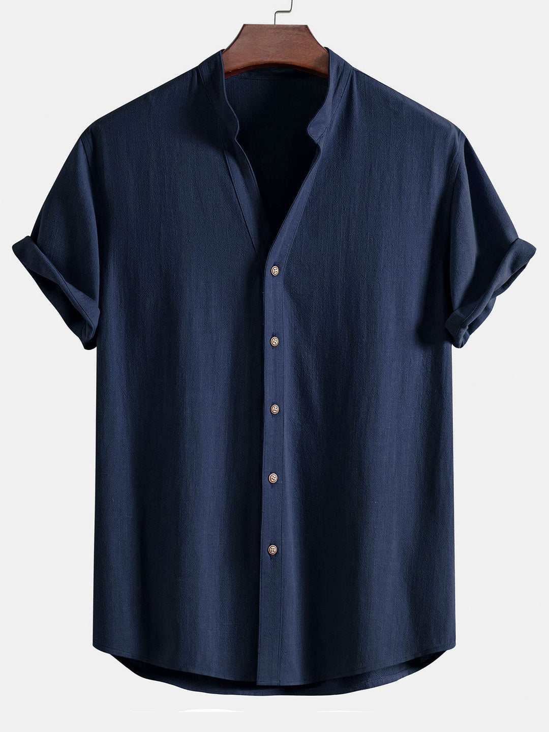 Levoire | Chemise D'Été En Lin Rayonne Bleu marine