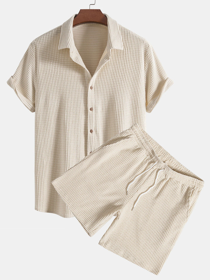 Levoire | Ensemble En Lin Gaufrette Beige