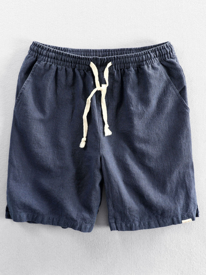 Levoire | Naturel Cordon De Serrage Pantalons Courts Bleu marine