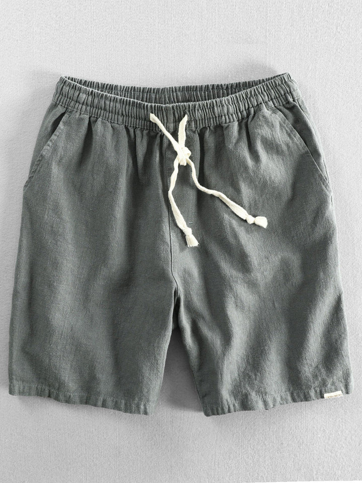 Levoire | Naturel Cordon De Serrage Pantalons Courts Vert foncé