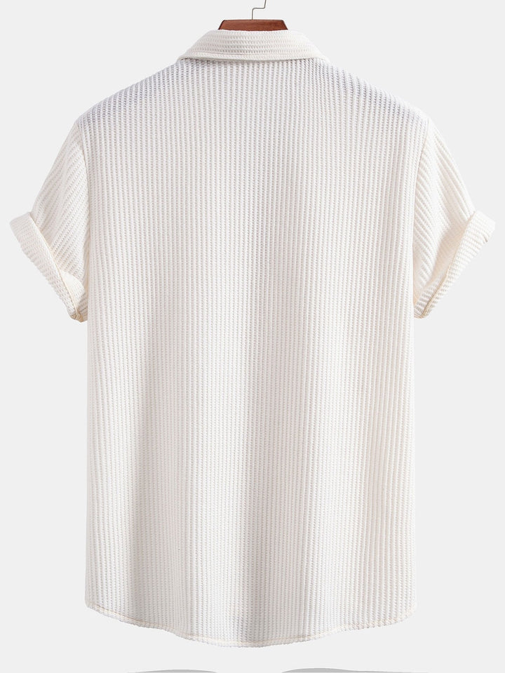 Levoire | Chemise À Boutons En Structure Gaufrée