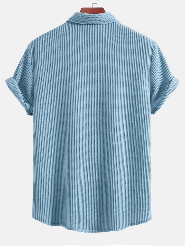 Levoire | Chemise À Boutons En Structure Gaufrée