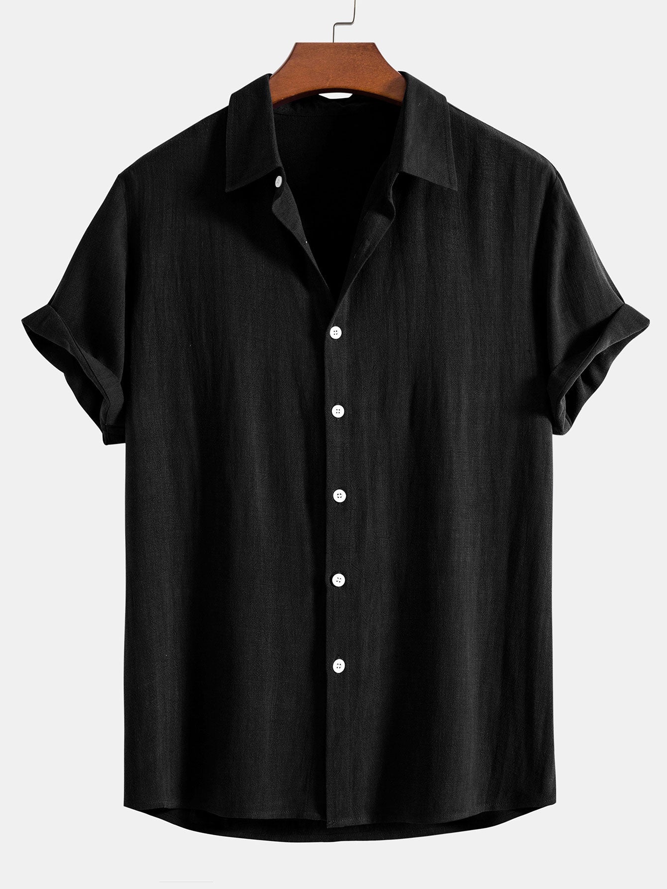 Levoire | Chemise En Mélange Lin Été Noir