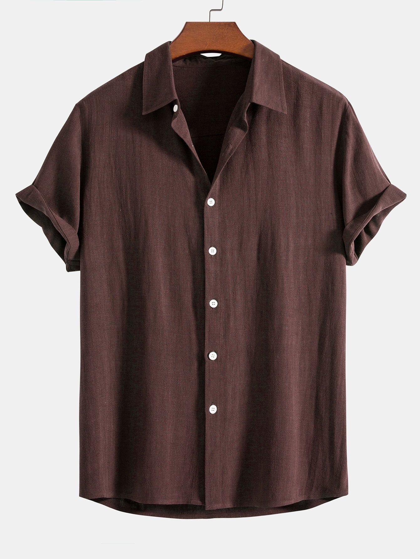 Levoire | Chemise En Mélange Lin Été Marron café