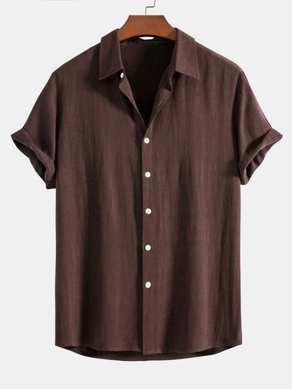 Levoire | Chemise En Mélange Lin Été Marron café