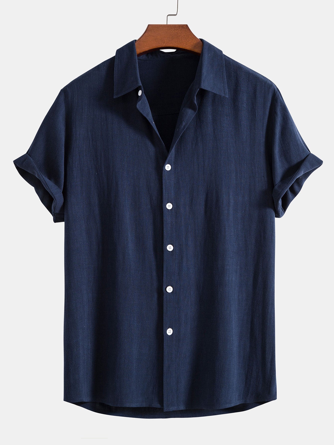 Levoire | Chemise En Mélange Lin Été Bleu marine
