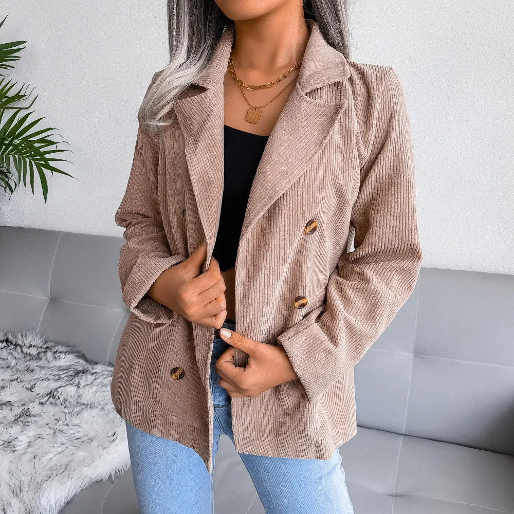Levoire | Blazer Confortable Élégant, Polyvalent & Intemporel Khaki - ÉPUISÉ