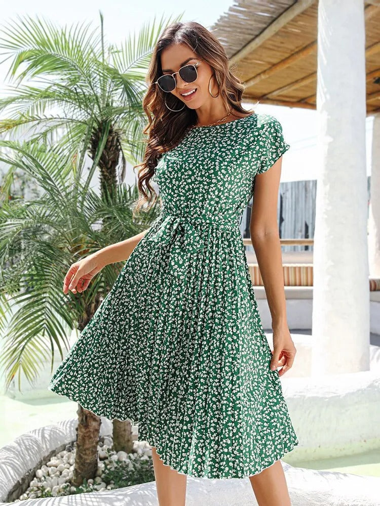 Levoire | Haut Taille Fleur Robe Femme