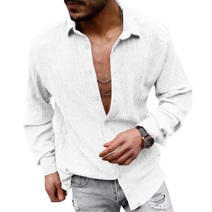 Levoire | Chemise en Lin avec Style Vintage et Confort Optimal pour l'Été White